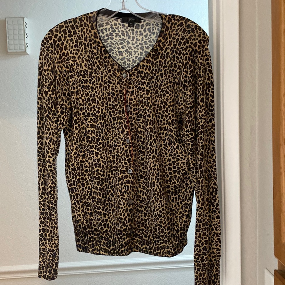 Jcrew leopard print sweater